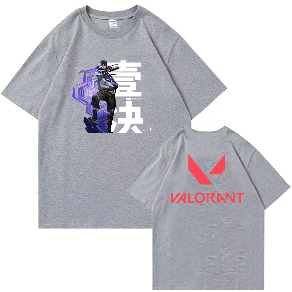 thumbnail image 1 of Camiseta ISO Valorant, camisetas de manga corta y cuello redondo, regalo para fanáticos, 1 of 5