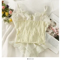 Vêtements pour femmes : Blouses, Crop tops sexy, Corsets, T-shirts à lacets, Camisoles, Débardeurs à fines bretelles, Gilets sans manches tendance 6