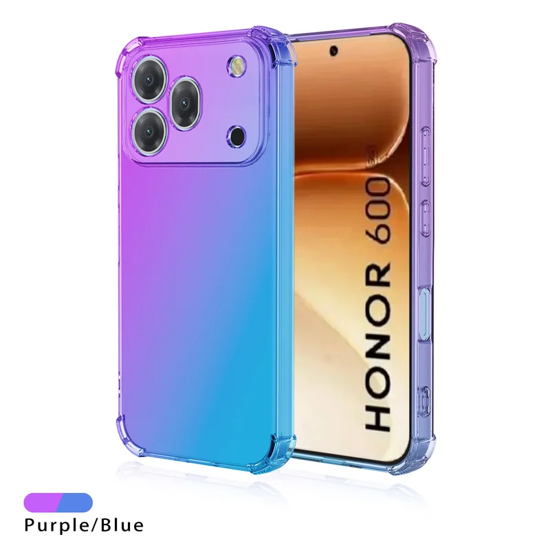 Shockproof Gradient TPU Case - Protective Clear Cover Shell