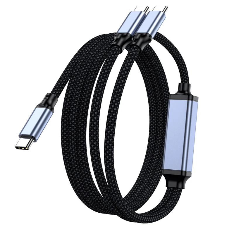 RAVIAD Cavo USB Type-C Ricarica Rapida 1M, 240W Cavo USB C USB C PD3.1 QC3.0 Con Luce RGB, Cavo Type C To Type C Per IPhone 16/15 Pro Max, Galaxy S24 S23