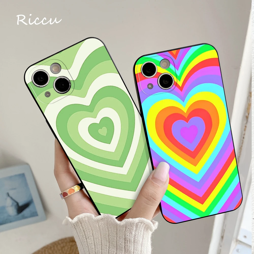 Riccu Per Iphone 14 Matcha Love Phone Case Iphone 14 11 12 Pro 8 7 Plus X 13 Pro Max Se2020 6 Plus Xr Xs 13 Cover