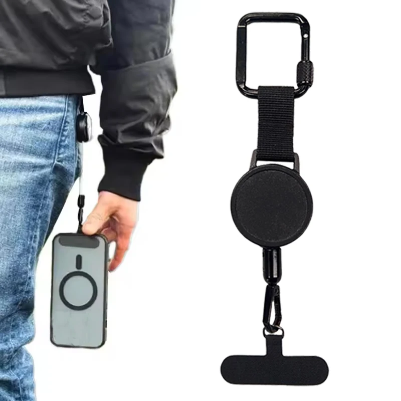 Retractable Anti-Theft Phone Holder with Belt Clip - Travel Smartphone Safety Tether Strap (1 or 2 Pack)