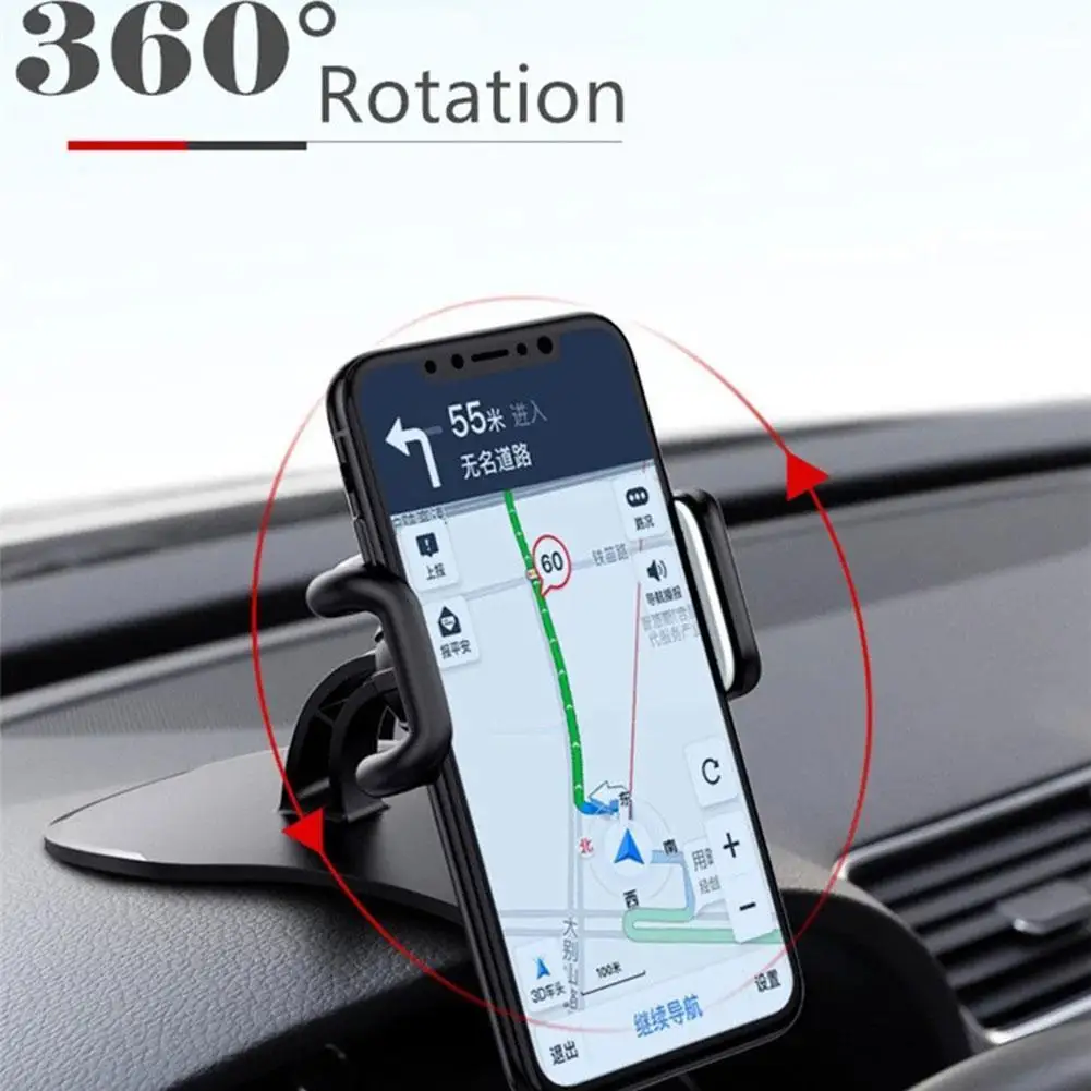 Car Dashboard Clip Mount Phone Holder Stand Universal Cell Phone GPS Support Clip Bracket Rotatable For IPhone