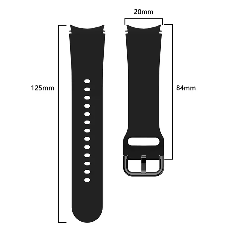 Colorful Silicone Strap with Tonal Buckle