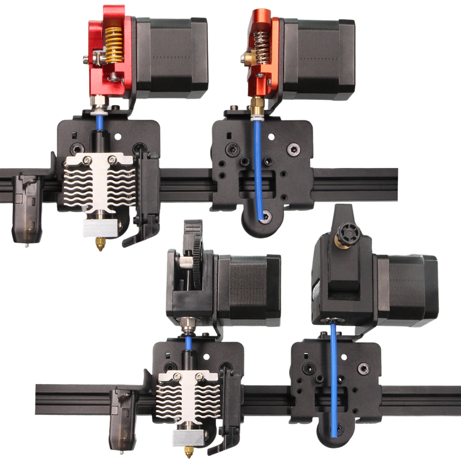 Direct Drive Suporte Placa de Alumínio Dual Gear Extrusora Kit Apenas para Ender Neo v2 Neo Max Neo Polias Pcs - Imagem 2