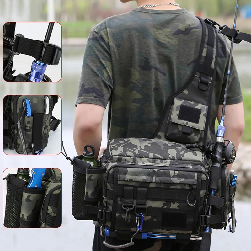 Large Capacity Lure Fishing Bag Multi-Function Waist Bag Fishing