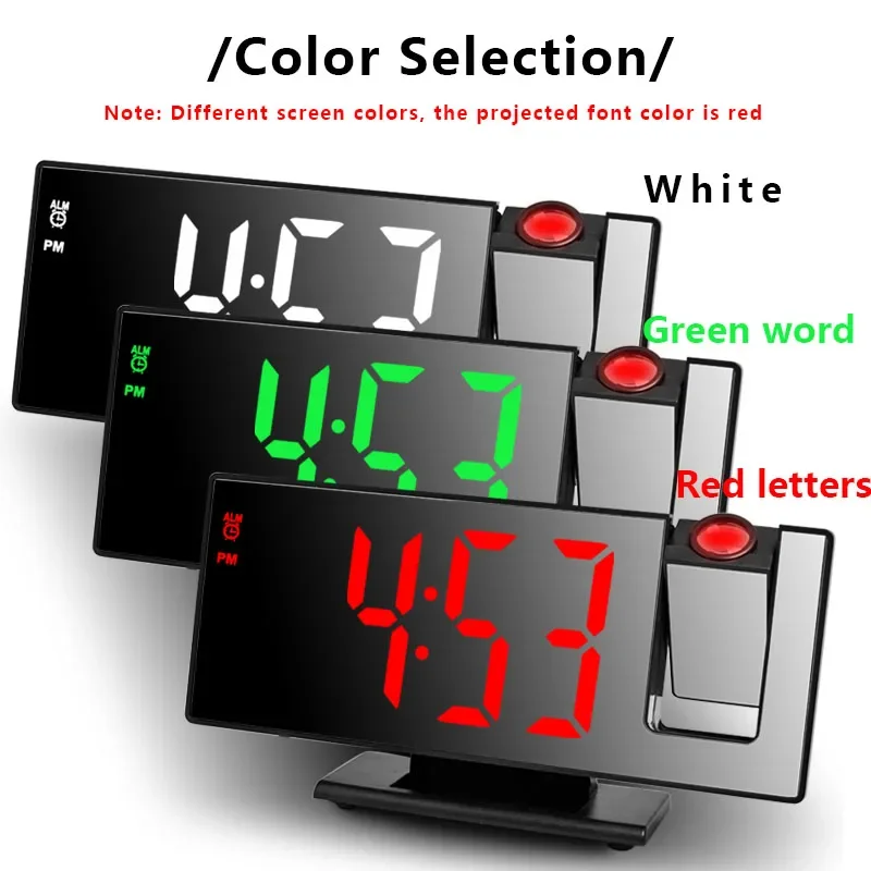 قطعة واحدة من ساعة المنبه الذكية متعددة الوظائف بم...