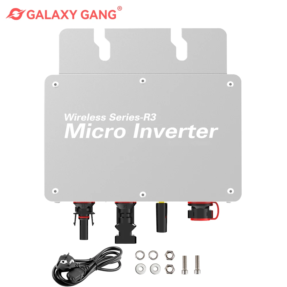 

Galaxy Gang 600W/800W/1200W Solar Grid Tie Micro Inverter MPPT DC 22-50V to AC 220V/110V Waterproof IP65 Converter