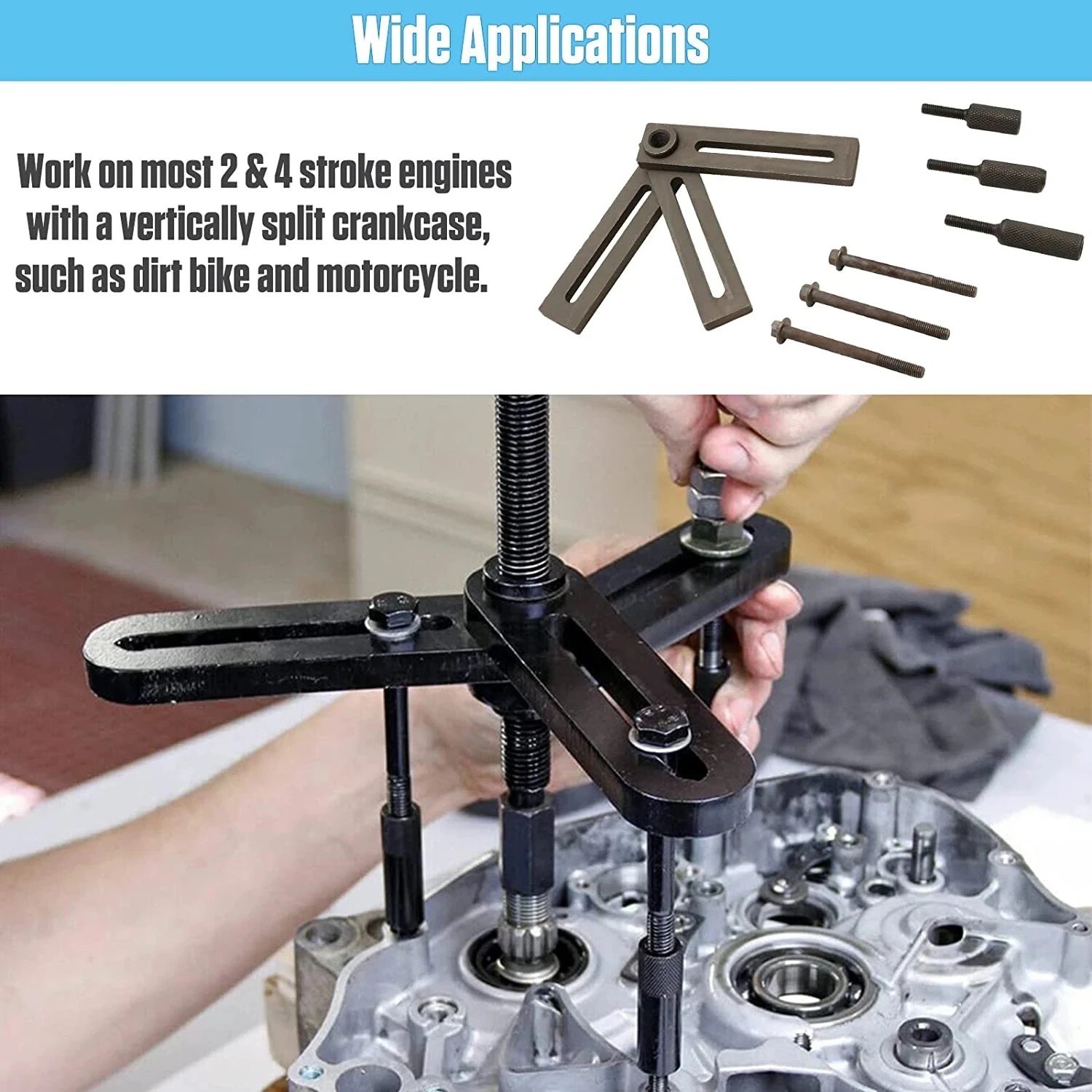 Motorcycle Crankshaft Separator Crankshaft Remover Puller
