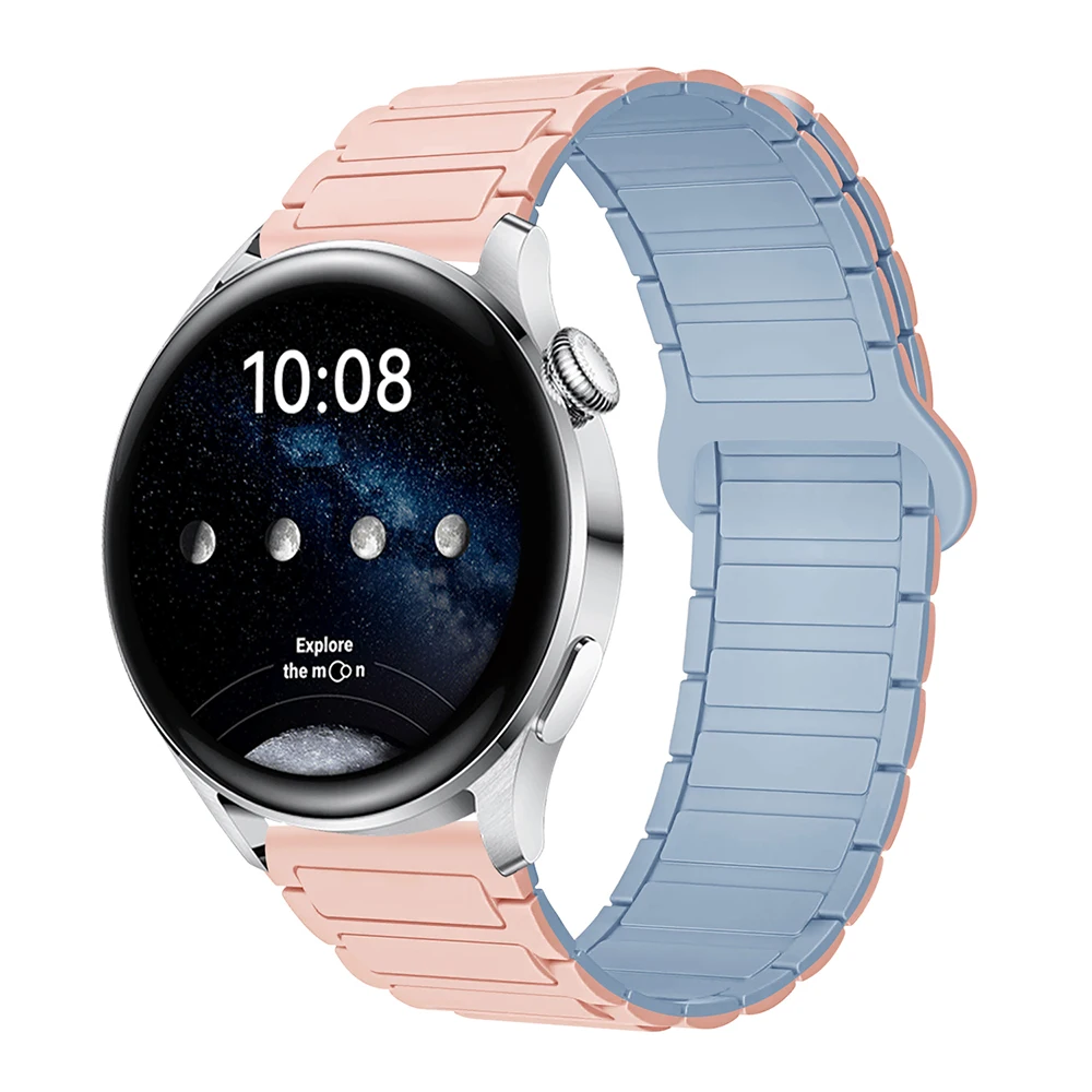 Magnetic Loop Silicone Strap - 22mm Adjustable Band