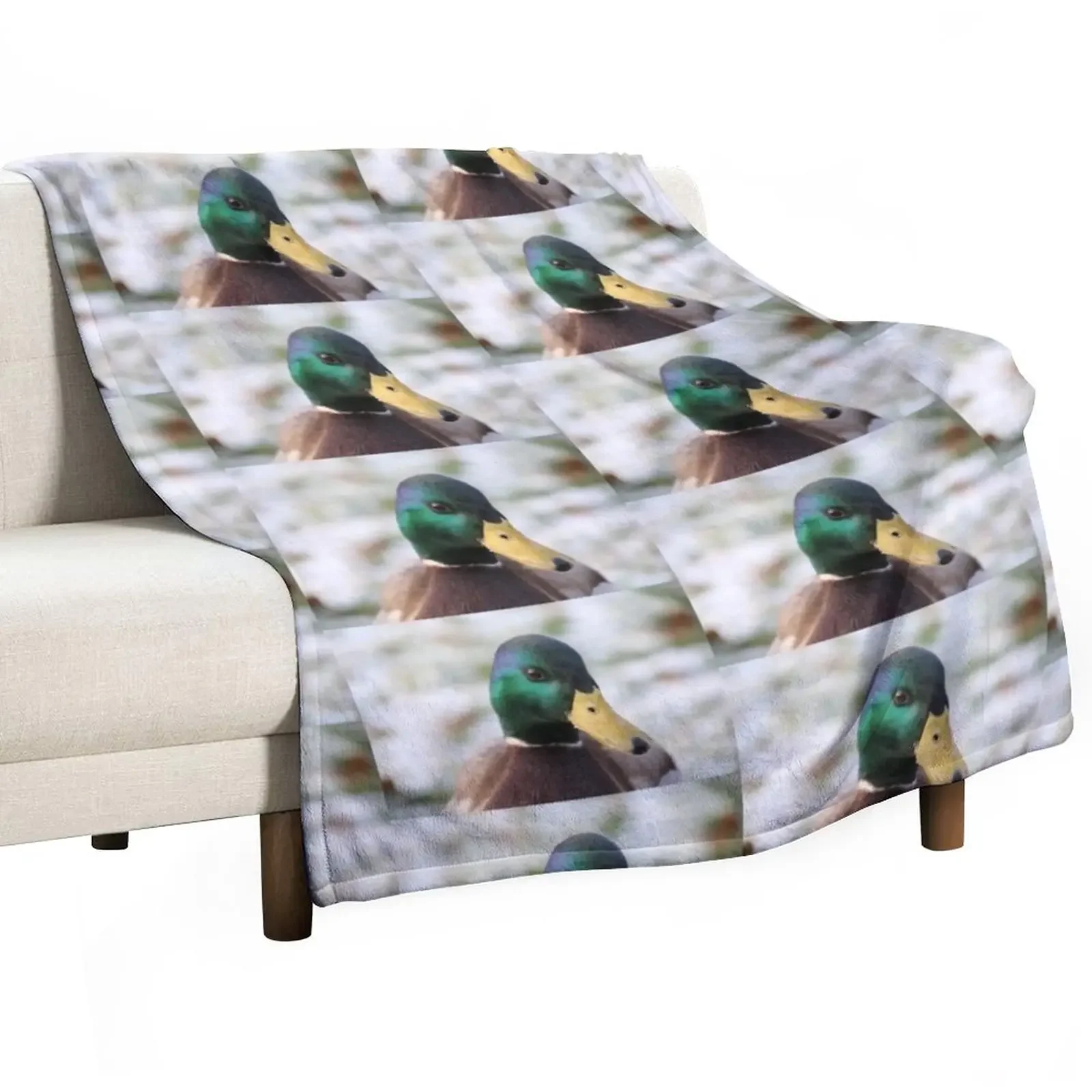 

Duck watching you Throw Blanket Picnic Retros Luxury Throw Blankets