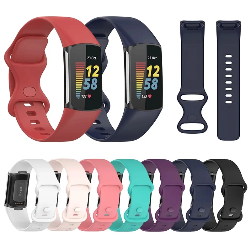 Silicone Wrist Band for Fitbit Charge 5 Smart Watch Replacement
