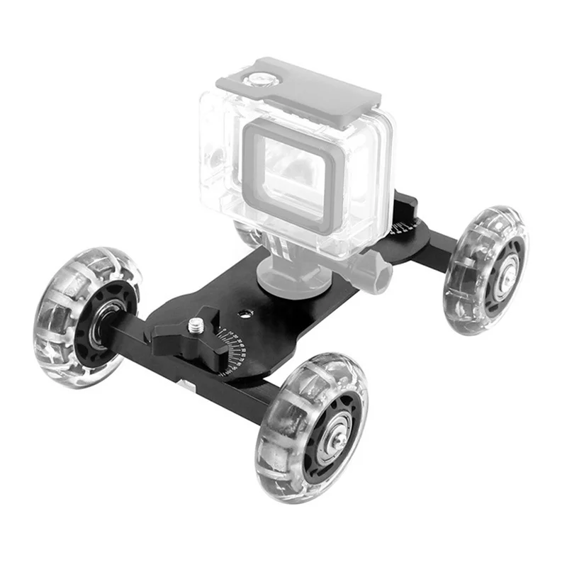 Mobile Rolling Sliding Dolly stabilizzatore Skater Slider Camera Table Slider Dolly Mini Video Car stabilizzatore con braccio magico - Image 3