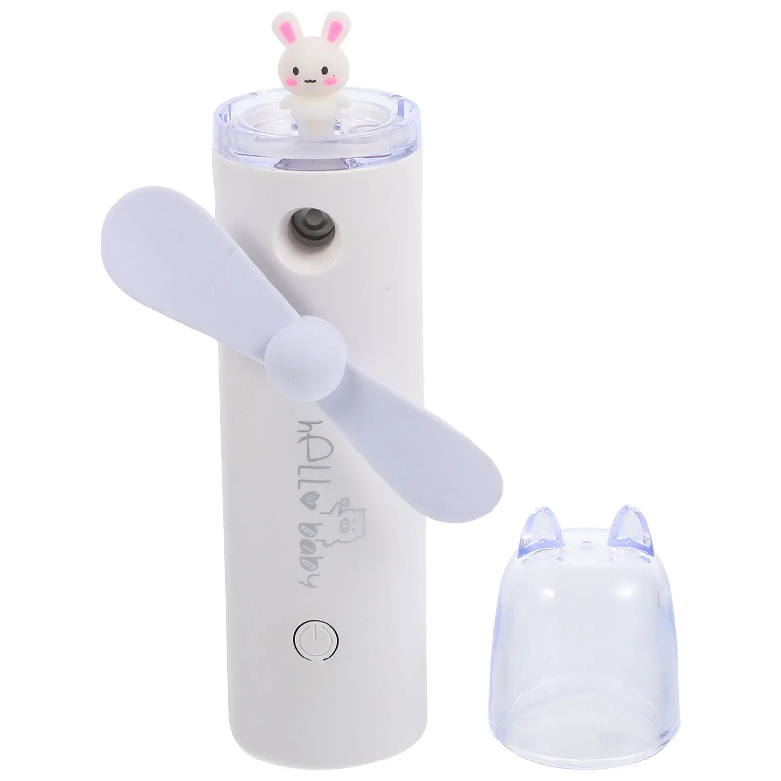1Pcs 물 미스트 팬 휴대용 USB 충전식 쿨러 여름 여행 캠핑 하이킹을위한 경량 조용한 미스트 스프레이 팬