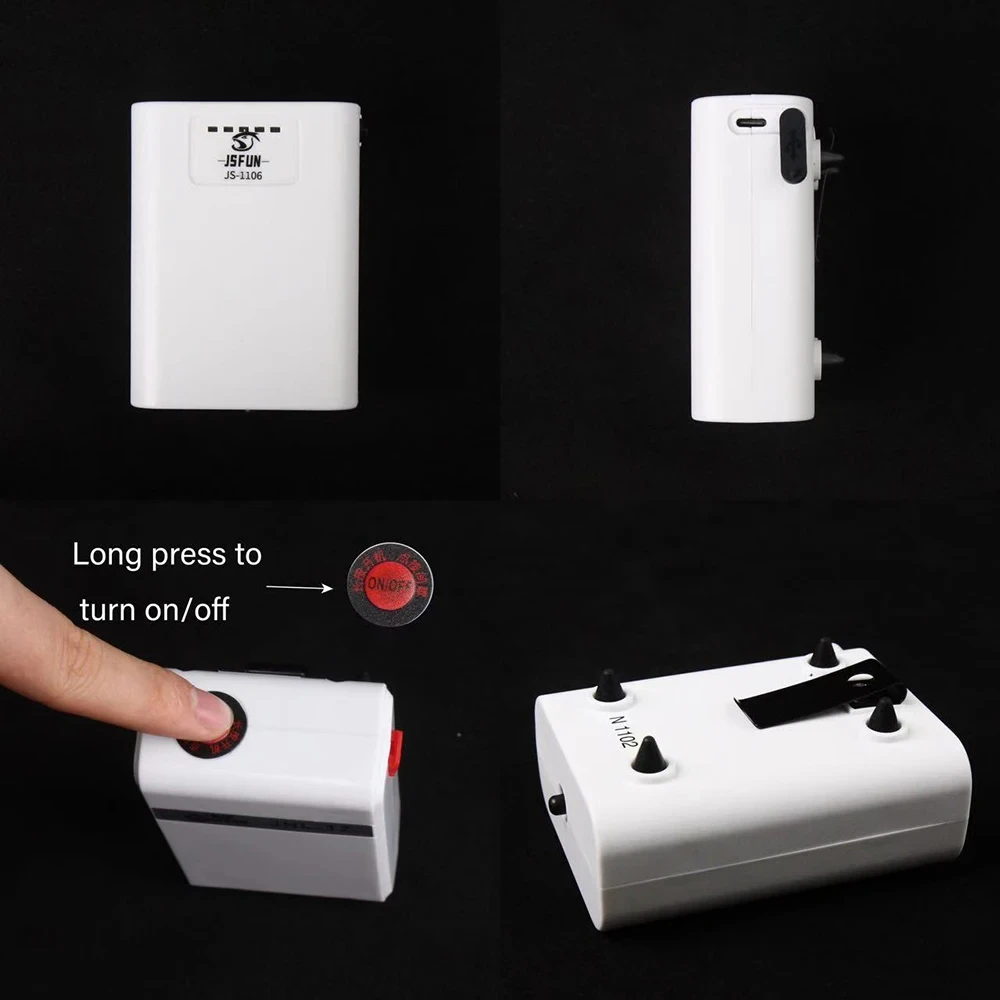 JSFUN Rechargeable Aquarium Air Pump Oxygen Portable Outdoor Fishing