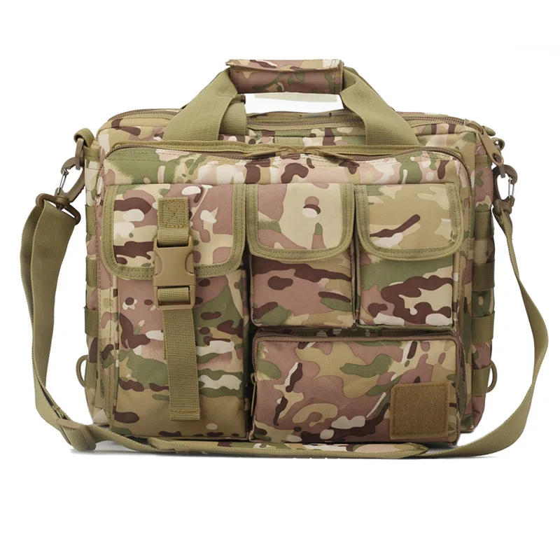 HUNTVP Zaino Monospalla Uomo Militare Borsa Tattica Molle Sling Bag Impermeabile per Casual Ciclismo Viaggio Trekking Escursionismo, Typ-3 Nero