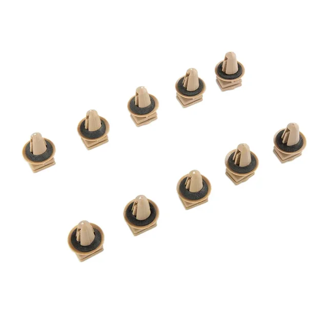 10 Pcs Auto Car Clip Fit For BMW Interior Sill Door Entrance Trim Clips Biege Part Number 51477117532 Car Accessories 3
