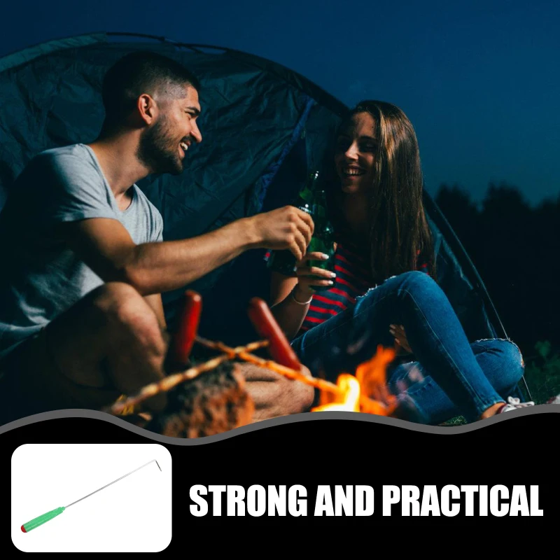 Description Picture 5 of itemFireplace Tongs for Pit Durable Poker Portable Camping Outdoor Plastic Iron Tools