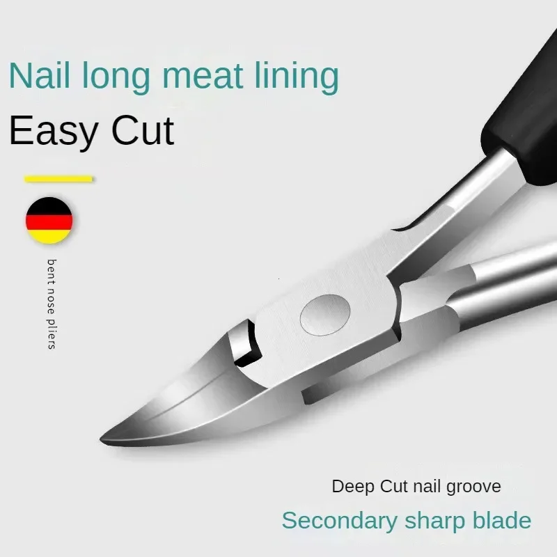 Toe Nail Clipper Professional Toe Nail Clippers Cutter ingrown toenail tool Thick Nail Dead Skin Dirt Remover Super Sharp Curved Blade Tools