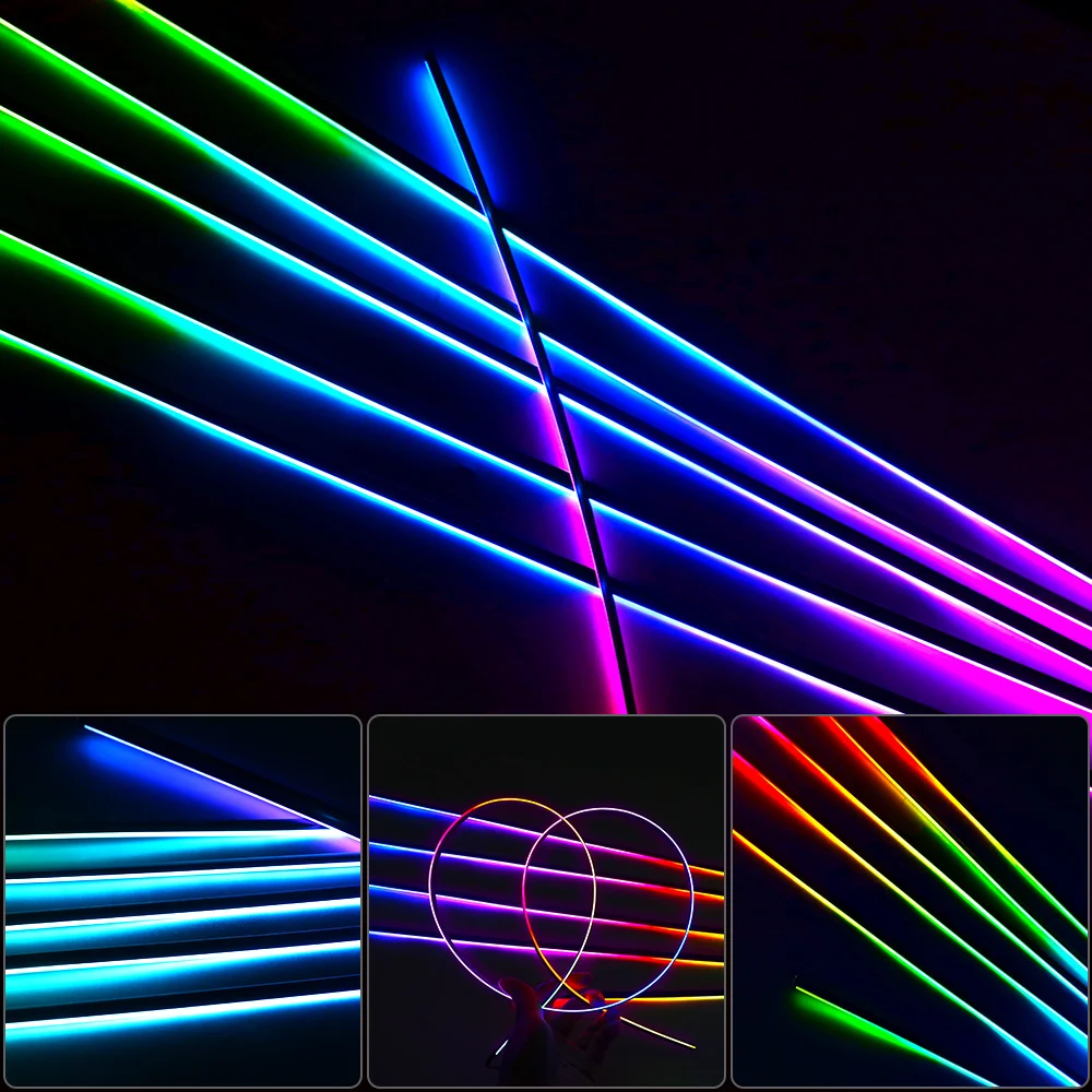 35CM/75CM/110CM Led Acrylic Light Bar Door/Stoarge Light Control Box For Full Streamer Rainbow Car Ambient Light For Replacement