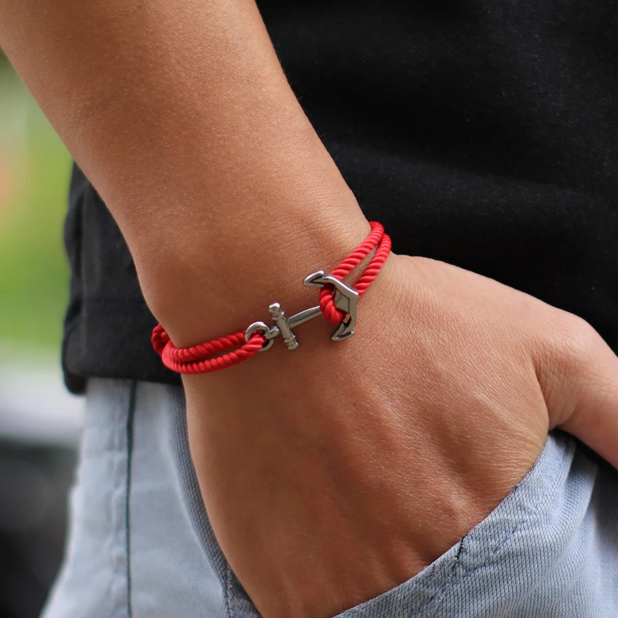 Nautical Rope Adjustable Bracelet for Men Outdoor Sports