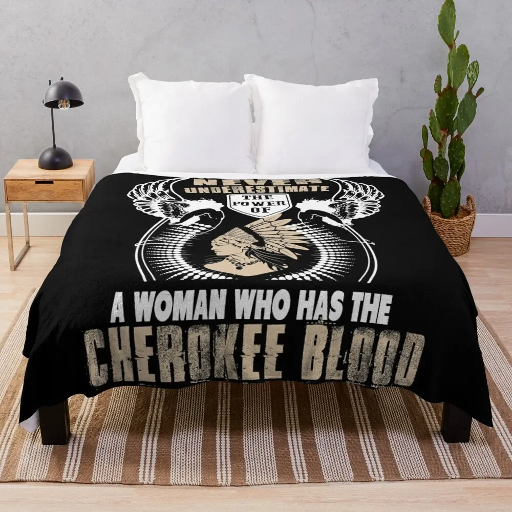

Cherokee Blood Throw Blanket For Baby Bed Tourist Quilt Blankets