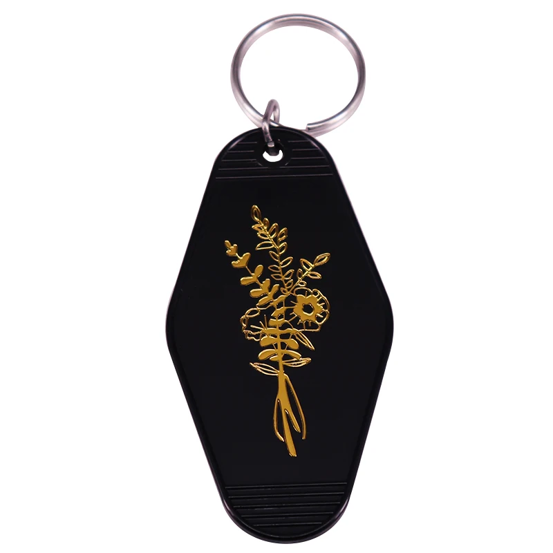 ICH Gehen wollen Hause Schwarz Motel Keychain
