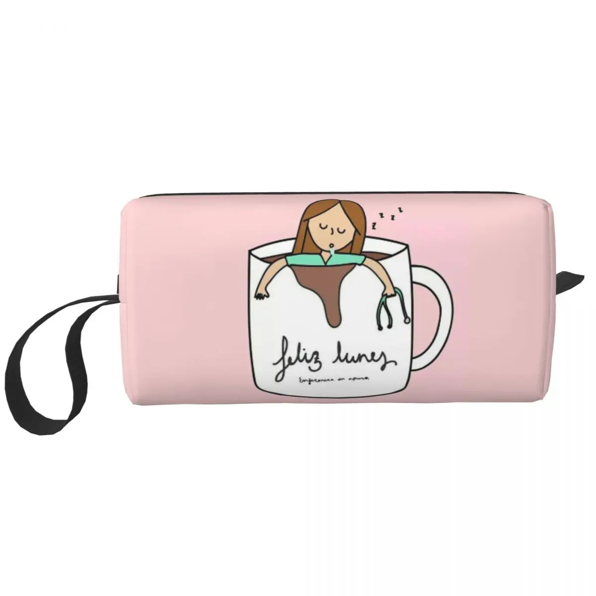 

Enfermera En Apuros Doctor Nurse Medical Makeup Bag Pouch Zipper Cosmetic Bag Travel Toiletry Bag Organizer Storage Bag for Wome