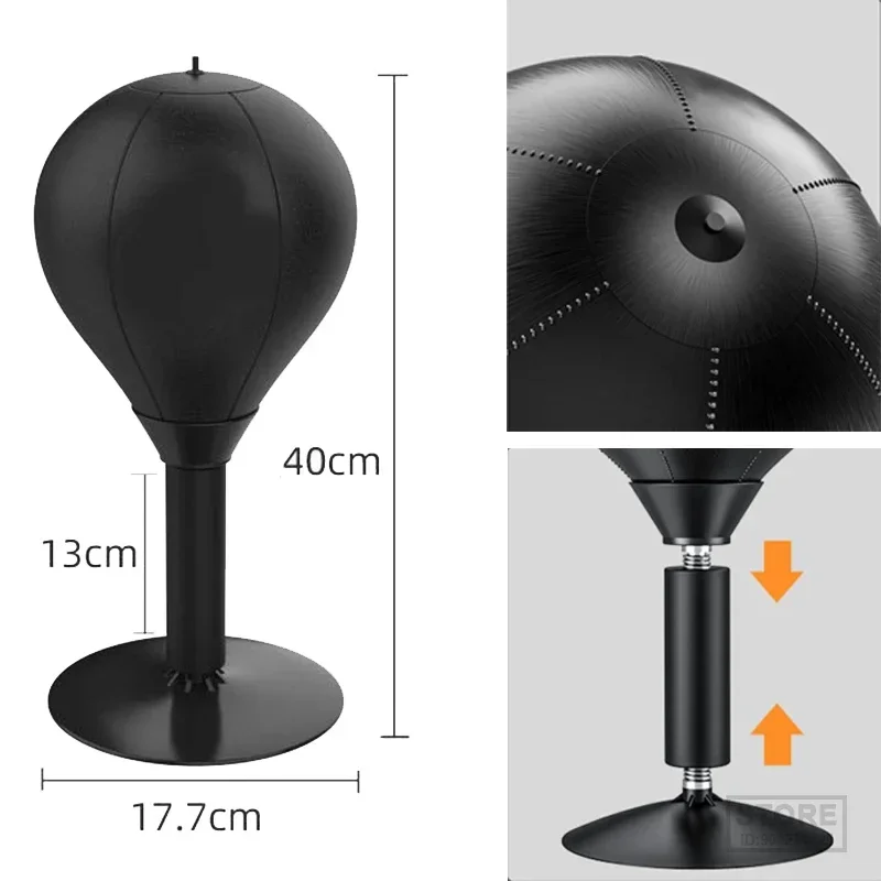 Boxing Desktop Speed Ball Leather Adult Decompression Punching Bag Wall-mounted Strong Sucker Child Training Fitness Equipment