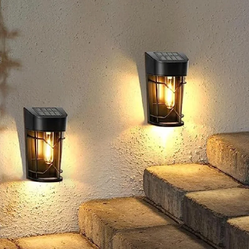 Solar Outdoor Lights Garden Balcony Home Sensor Lights Wall Light Waterproof Staircase Fence Street Light Super Bright Lights