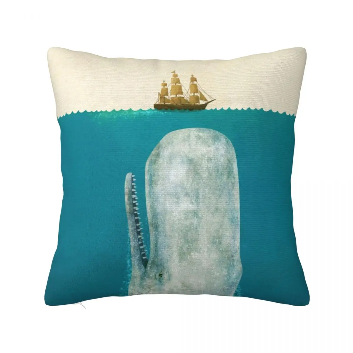 

The Whale - colour option Throw Pillow Decorative Cushion Sofa Pillow Cover