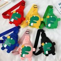 Cartoon Toddler Shoulder Bags Baby Outdoor Travel Backpack Children's Bags Unisex Cross-body Dinosaur Mini Chest Bag 3-6 Years 1