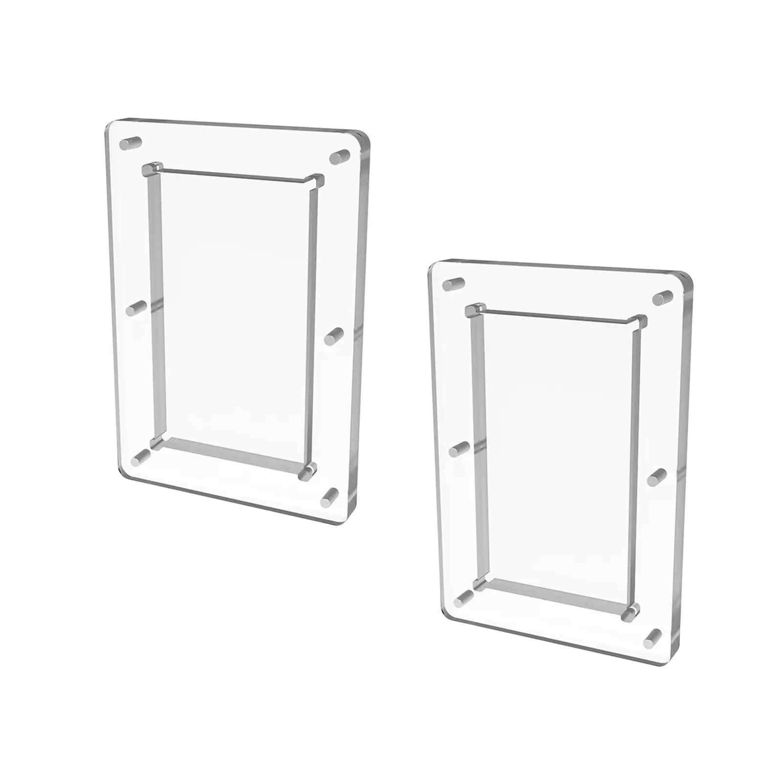 트레이딩 카드홀더 두꺼운 소재 어린이 성인용, 튼튼한 하드 아크릴 카드 보호대, 야구 카드 게임 카드 사진 카드