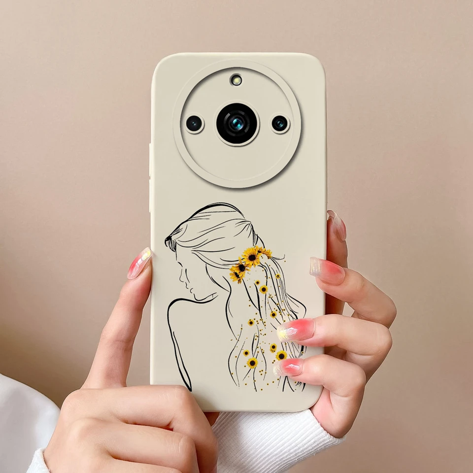 Sunflower Daisy Liquid Silicone Protective Case - Antifouling Back Cover