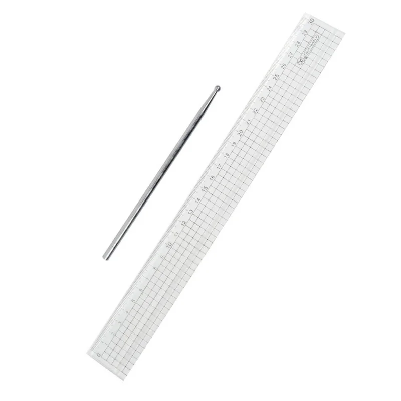 30cm/40cm Groove Ruler Boundary Ruler Drawing Straight Line Tool Watercolor/Gouache Painting Supplies