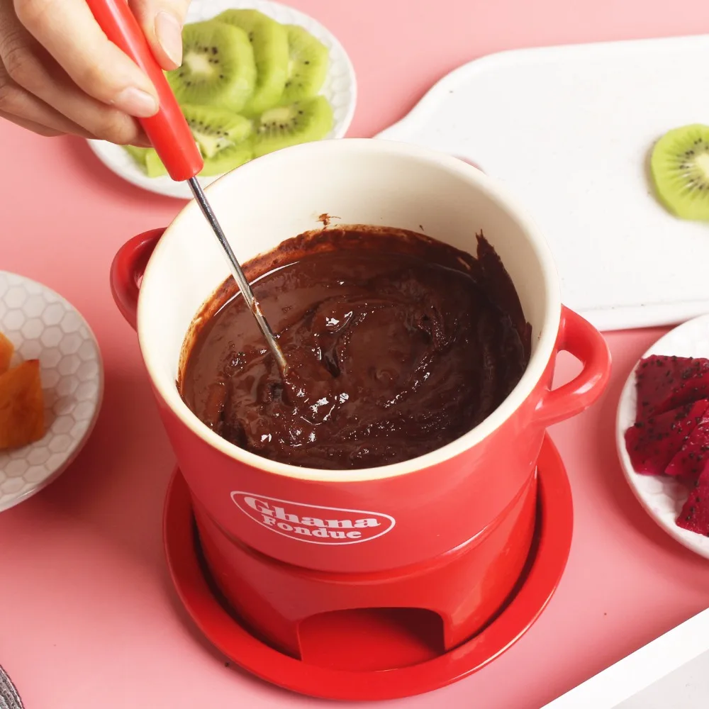 Hg-063 Cheese Small Ice Cream Hot Set Chocolate Cheese Melting Furnace Home Ceramic Alcohol Stove
