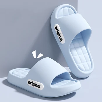 Women's Thick Platform Cloud Slippers Summer EVA Soft Sole Pillow Slides Woman Non Slip Beach Flip Flops Bathroom Home Slippers 1