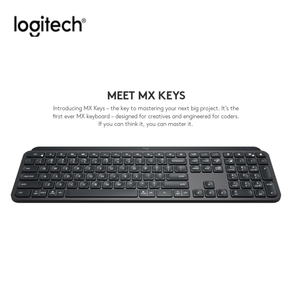 Logitech Clavier Sans Fil MX Keys Mac Bluetooth Noir