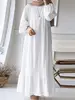 110988-079818.jpg Robe Maxi à Manches sulfpour Femme, Caftan Éducatif, Abaya à la Mode, Eid Mulism, Turquie