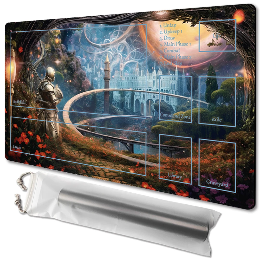 

THRONE -Board Game TCG Playmat Table Mat Game Size 60X35 CM Mousepad Compatible for MTG CCG