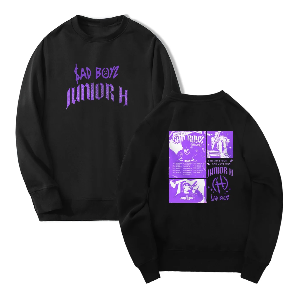 

Junior H Sad Boyz Merch Sweatshirt 2023 Tour Unisex Crewneck Long Sleeve Streetwear Women Men Fashion Clothes