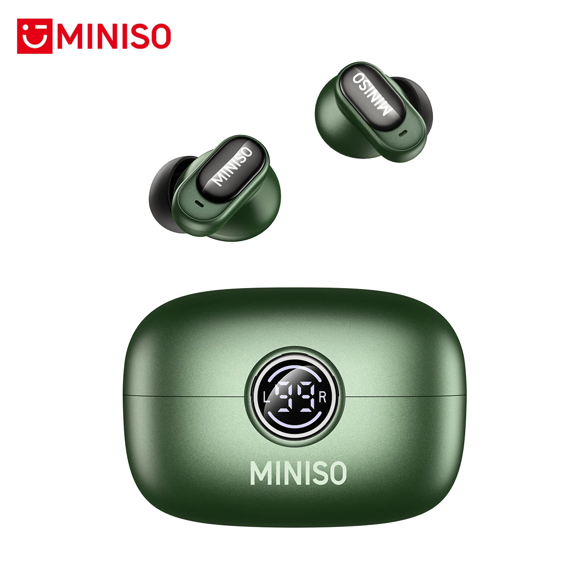 MINISO Waterproof Wireless Bluetooth Earbuds with Soft In-Ear Design