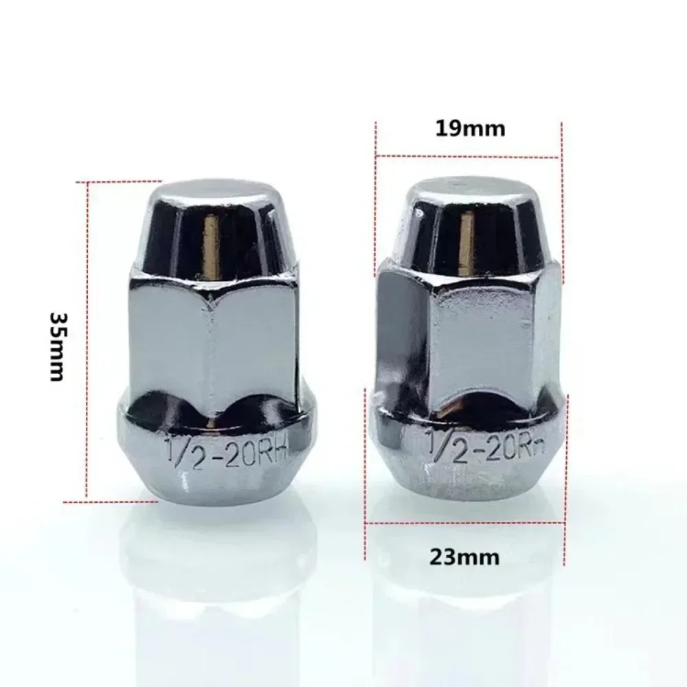 Jeep Wrangler Wheel Lug Nuts 1pc M1/2''-20 Hex 19mm Thickness 35mm