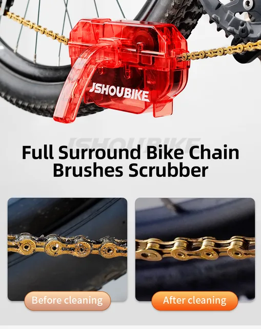Motorcycle Chain Cleaner Bicycle Chain Cleaning Brush Dual Heads Cycling  Cleaning Kit Motor Chain Maintenance Tool dropshipping - AliExpress