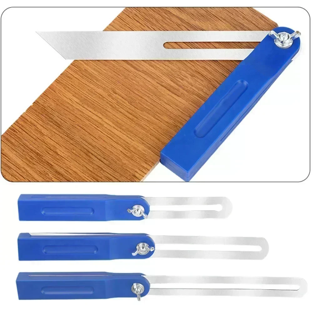 Marking Gauge Measurement Tool Carpenter Measuring Ruler Activity Ruler Protractor Woodworking Square Adjustable Accessory