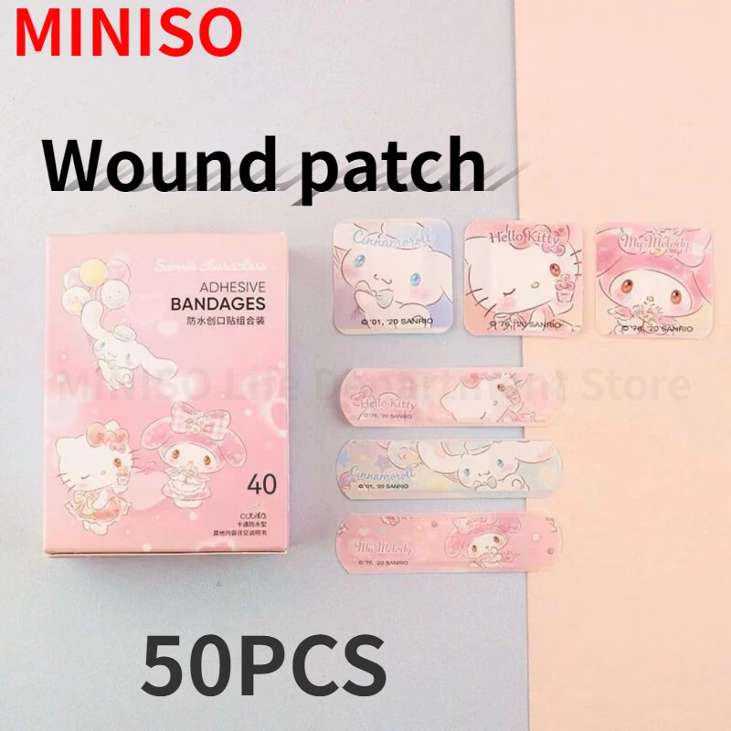 

MINISO Mingchuang Youpin Sanrio Fantasy Classic Waterproof Wound Patch Cute and Cute Jade Gui Dog Breathable Pink 40 Pack