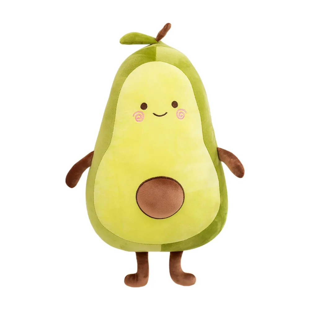 Green Plush Avocado Doll Sleeping Pillow Toy
