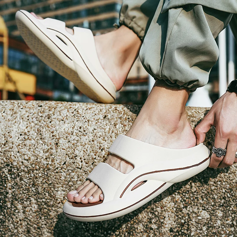 Slip Slippers for Men Non-Slip Soft Foam Sliders With Thick Sole Slip Comfy Slipper for Indoor Outdoor_voghion.com