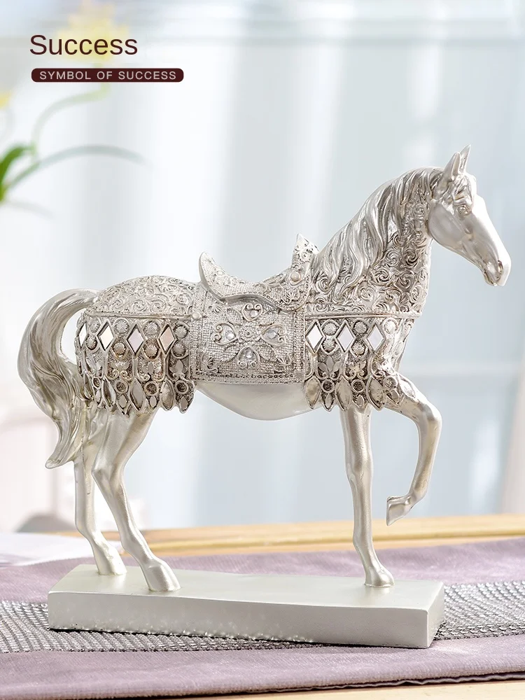 

Xl Decoration Horse European Home Living Room Fortune Light Luxury Desktop Accessories Crafts