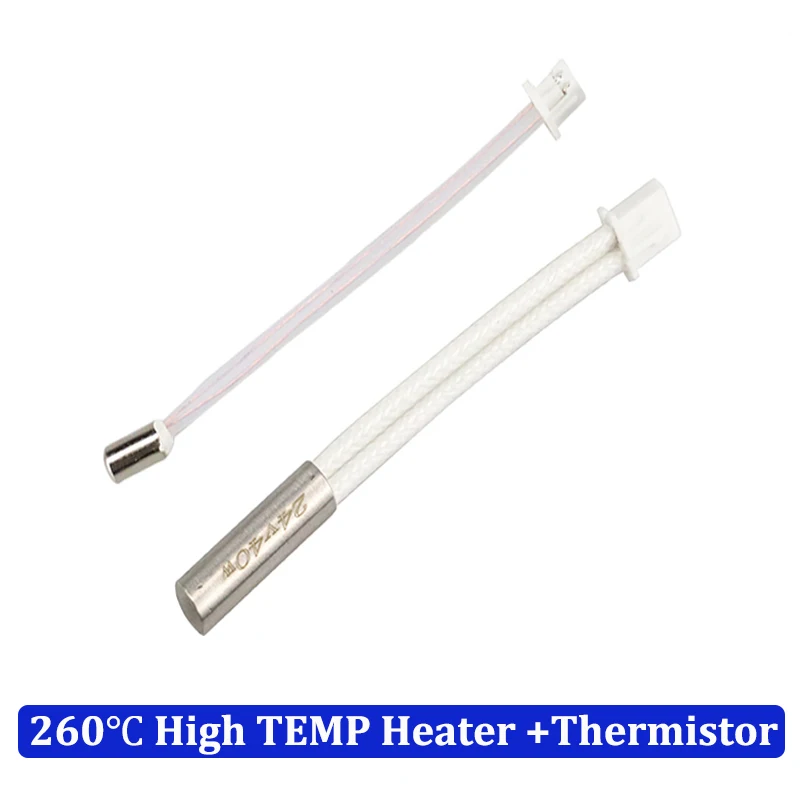Capteur De Température Thermistance 10K B3950 – Câble 1 M, Cosse 4 Mm – Plage -25°C à +125°C – Pour Imprimante 3D, Contrôle De Température